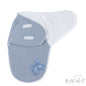Swaddle Wrap - Cable Dusty Blue (NB-3m) (PK4) SW188DB
