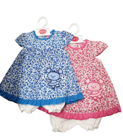 Baby Dress - Floral Ted (0-9months) (PK6)