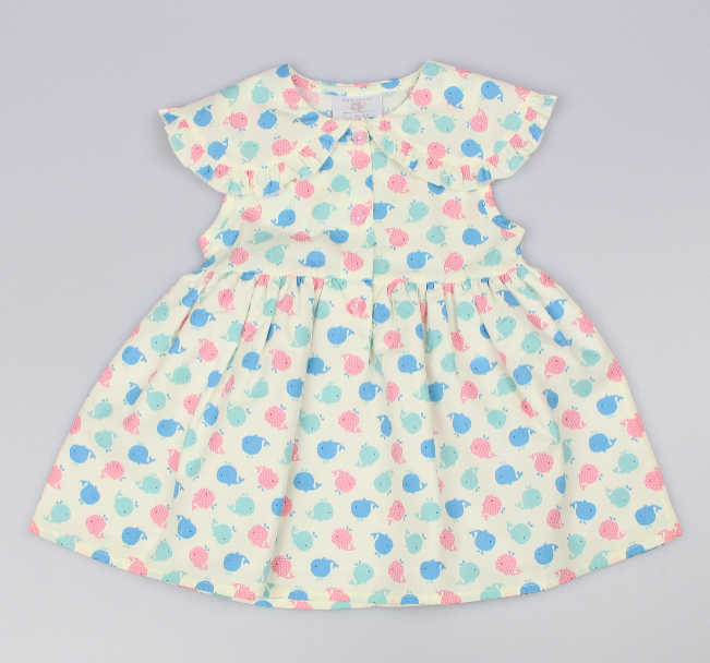 Baby Summer Dress -  Dolphin (1-2yrs) (PK6) - K34204