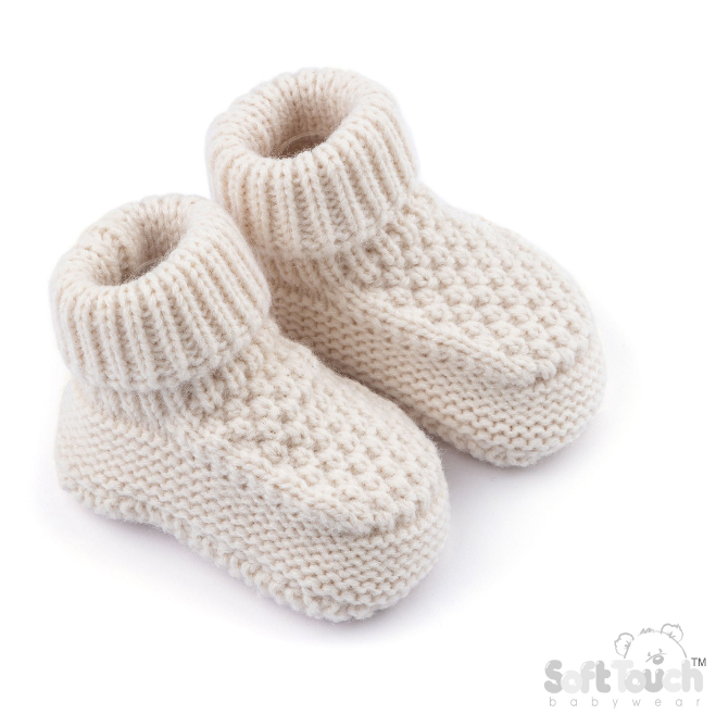 Baby Elegance Ribbed Booties - Coffee (PK6) (NB-6m) ABO712BCOF