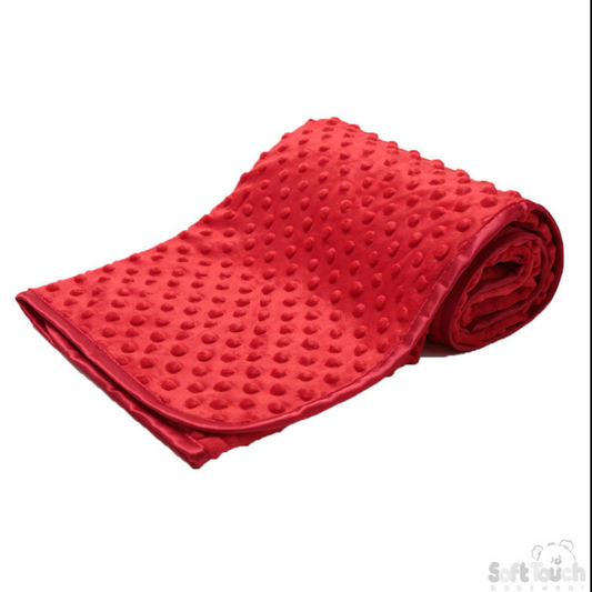 Bubble Fleece Back Wrap - Red(PK4) FBP80-BP-R (Satin Trim)