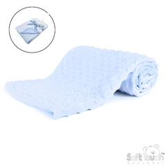 Bubble Fleece Back Wrap - Blue (PK1) FBP80-B