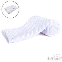 Bubble Fleece Back Wrap - White (PK1) FBP80-W