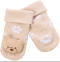 Baby Novelty Socks with Rattle - Teddy (0-12) (PK6) 44B1027