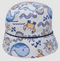 Reversible Baby Boys  Bucket Hat - Sea Animals (6-18m) (PK12) 0399