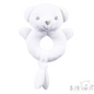 Eco Recycled Bear Rattle Toy - White (PK6) ERT60w