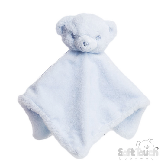 Eco Recycled Bear Comforter - Blue (PK6) EBC60b
