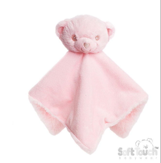Eco Recycled Bear Comforter - Pink (PK6) EBC60p