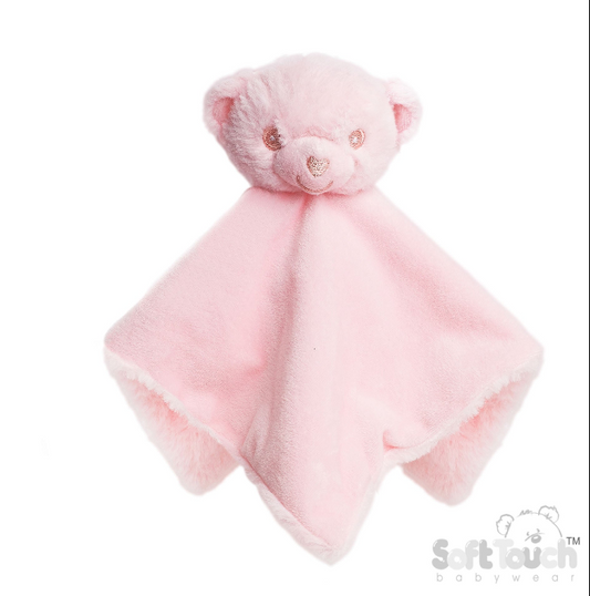 Eco Recycled Bear Comforter - Pink (PK6) EBC60p