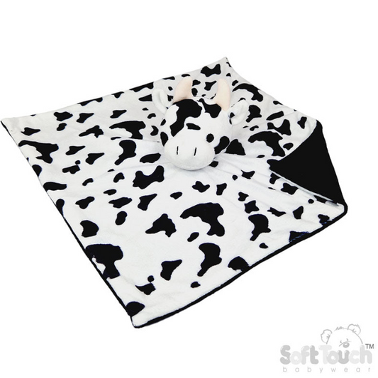 Mink Fabric Comforter - Cow (36x36cm) (PK6) BC56