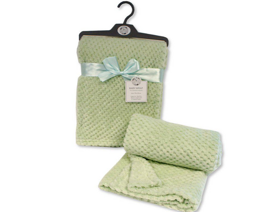 Plain Baby Waffle Wrap - Sage Green (PK1) BW-112-950SG