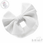 Cream Velour Headband W/Bow (PK12) HB114-C