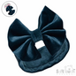 Teal Velour Headband W/Bow (PK12) HB114-T