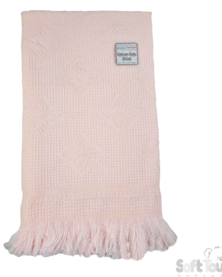 Acrylic Baby Star Shawl - Star/Pink (110x110cm) (PK6) SH22-BP-P