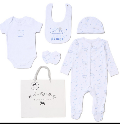 6pc Baby Mesh Bag Gift Set - Little Prince (PK4) (NB-6m) H12774NB