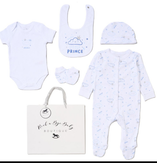 6pc Baby Mesh Bag Gift Set - Little Prince (PK4) (NB-6m) H12774NB