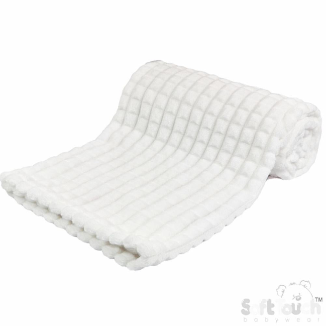 Wafer Waffle Wrap - White (75x100cm) (PK6) FBP165-W