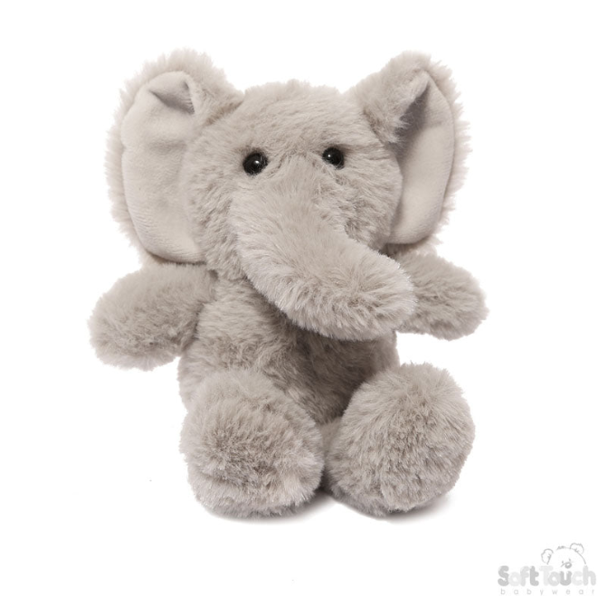 GREY ELEPHANT TOY (PK6) (15cm)  TE515-G
