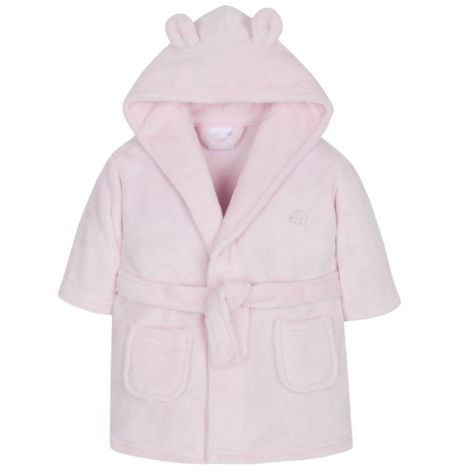 BABY PINK HOODED DRESSING GOWN (6-24 MONTHS) (PK5) 18C203