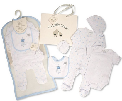 Baby 5 Pieces Gift Set with Paper Gift Bag - Hello Baby Gp-25-1349