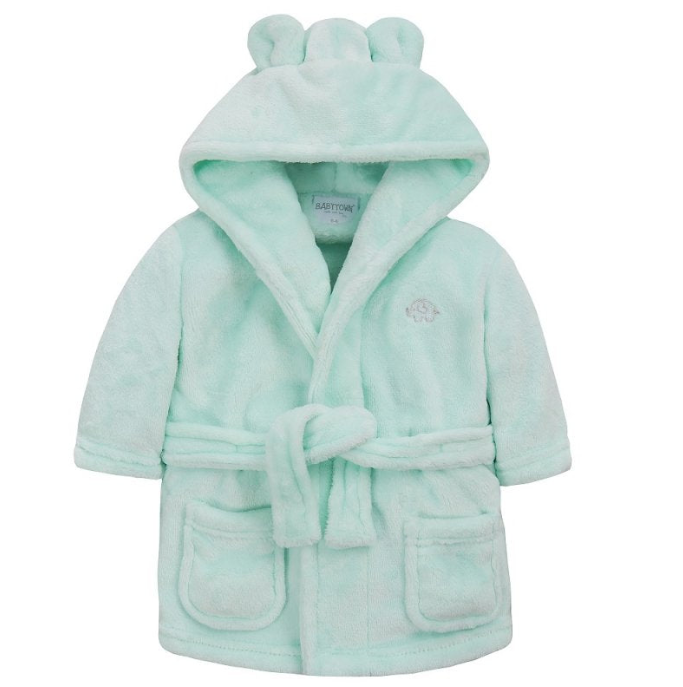 INFANT MINT HOODED DRESSING GOWN (2-4 YEARS) (PK6) 18C71524