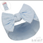SKY BLUE CABLE HEADBAND W/BOW : (PK12) HB112-SK
