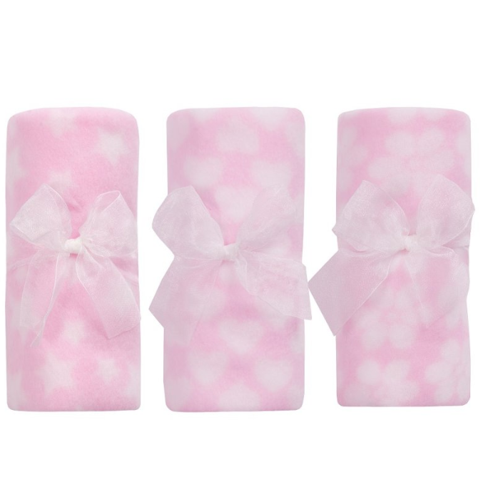 Baby Soft Fleece Roll Blanket - Pink (75X75cm) (PK6) 19C246