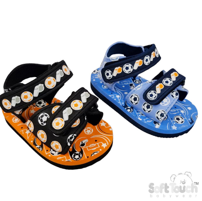FOOTBALL/WHISTLE PRINT SANDALS (9 to 18 Months) (PK6) E44