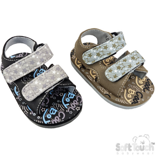 COOL BOY PRINT SANDALS (15 to 24 Months) (PK6) E34