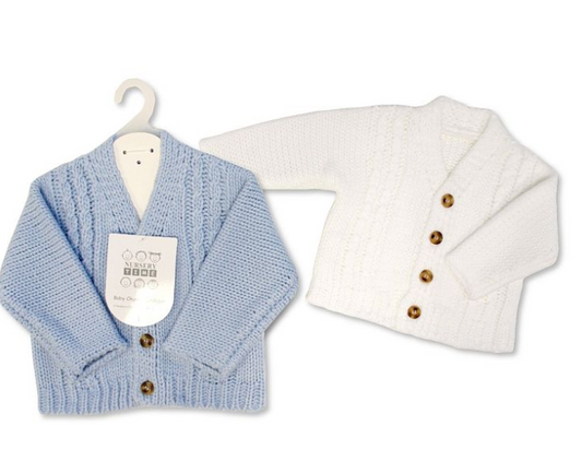 Knitted Chunky Baby Boys Cardigan (PK6) (NB-6m) BW-10-1227