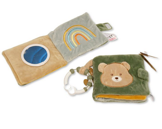 Baby Bear Activity Book with Crinkle Paper, Mirror and Link (11cm) (PK6) PT-26-0031
