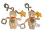 Baby Activity Bear with Clip, Teether and Squeaker (18cm) (PK6) PT-26-0024