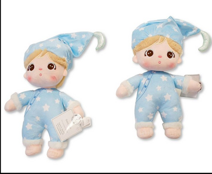 Baby Boys Soft Doll with Pink All-in One and Hat (32cm) (PK6) GP-25-1324