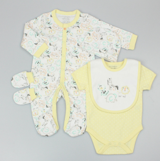 5pc Gift Set - Animals/Lemon (0-9m) (PK6) M15909