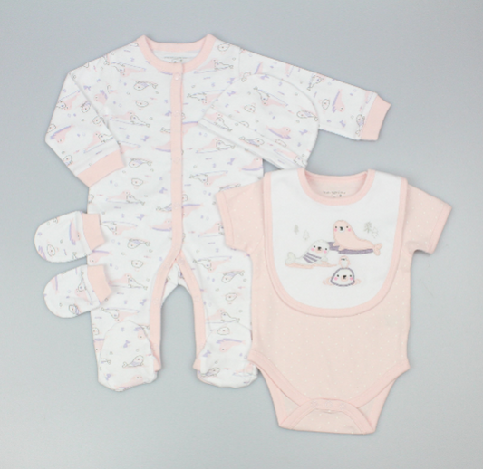 5pc Gift Set - Pink Sealion (0-9m) (PK6) M15903