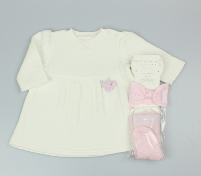 Baby Winter Dress - Off-White (0-9m) (PK6)  M15950