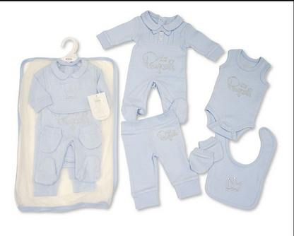 Baby Boys 5 Pieces Gift Set - Princess (NB-6m) (PK6)  GP-25-1294S