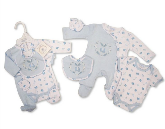 Premature Baby Boys 4 Pieces Set - Elephant (3-8lbs) (PK6)  PB-20-736S