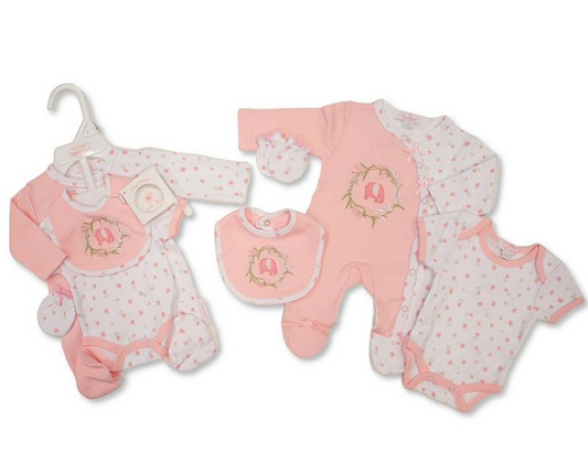 Premature Baby Girls 4 Pieces Set - Elephant (3-8lbs) (PK6)  PB-20-736P