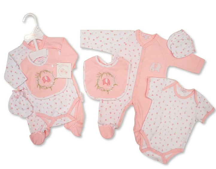 Baby Girls 4 Pieces Gift Set - Elephant (NB-6m) (PK6)  GP-25-1333P
