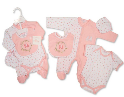 Baby Girls 4 Pieces Gift Set - Elephant (NB-6m) (PK6)  GP-25-1333P
