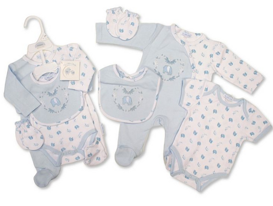 Baby Boys 4 Pieces Gift Set - Elephant (NB-6m) (PK6)  GP-25-1331S