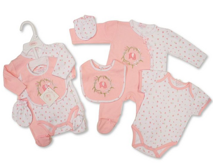 Baby Girls 4 Pieces Gift Set - Elephant (NB-6m) (PK6)  GP-25-1331P