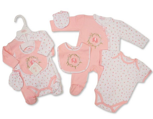 Baby Girls 4 Pieces Gift Set - Elephant (NB-6m) (PK6)  GP-25-1331P
