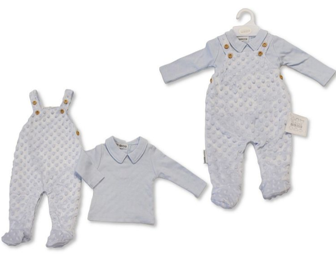 Baby Boys 2 pcs Dungaree Set (NB-6m) (PK6) BIS-2020-2613