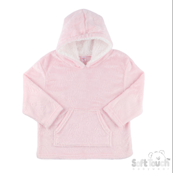 Embossed Hoodies - Pink/Bunny (2-4yrs) (PK4) HD305P