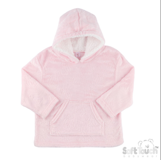 Embossed Hoodies - Pink/Bunny (2-4yrs) (PK4) HD305P