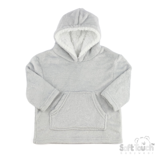 Embossed Hoodies - Grey/Animal (2-4yrs) (PK4) HD305G