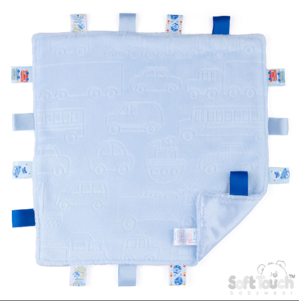 Embossed Taggie Comforter - Blue (PK12) RC305-b