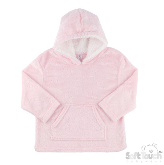 Embossed Hoodies - Pink/Bunny (6-24m) (PK4) HD305p